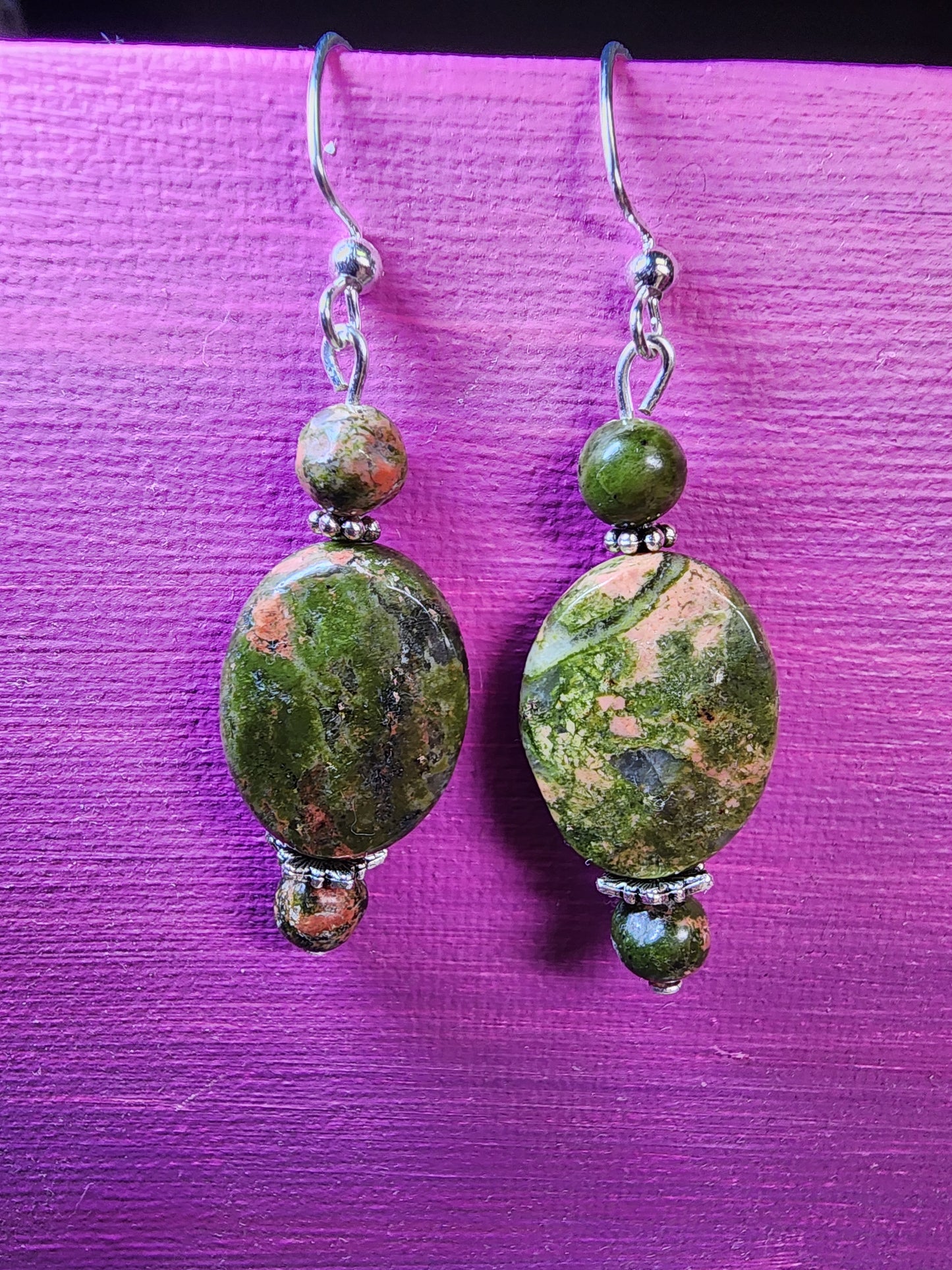 Unakite earrings