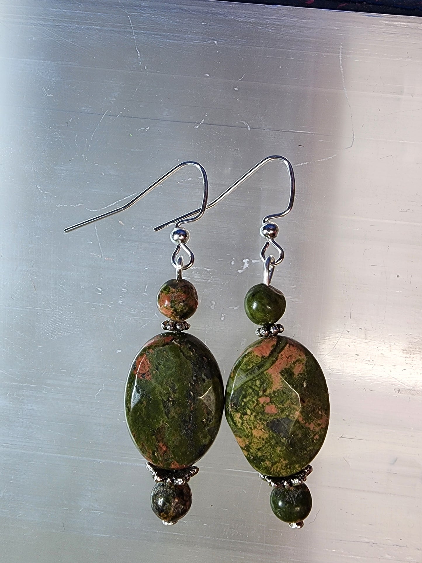 Unakite earrings