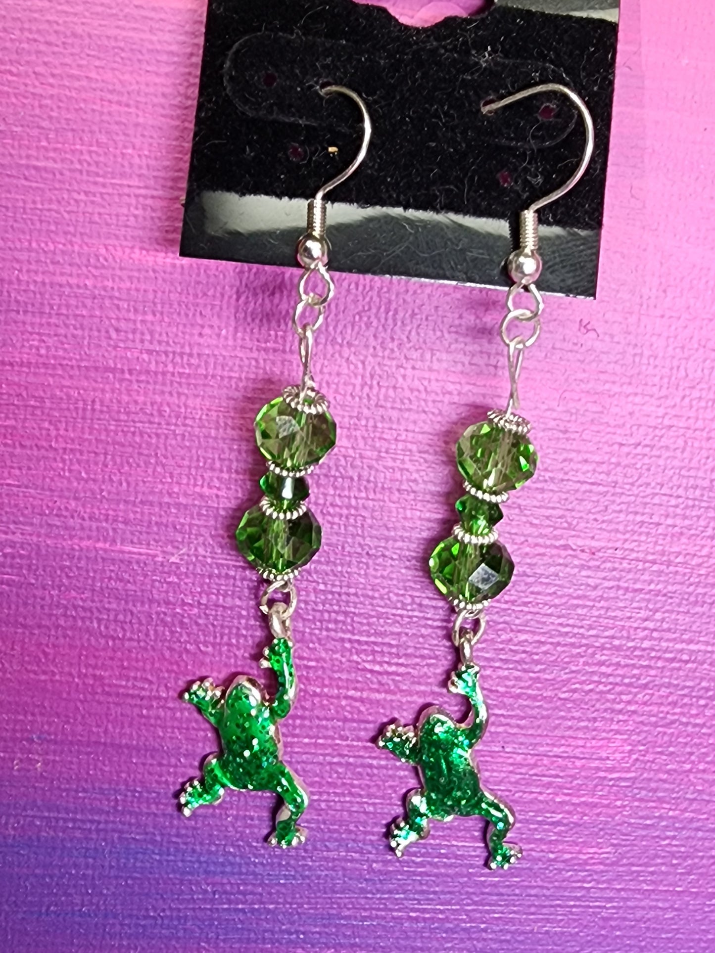 Frog earrings