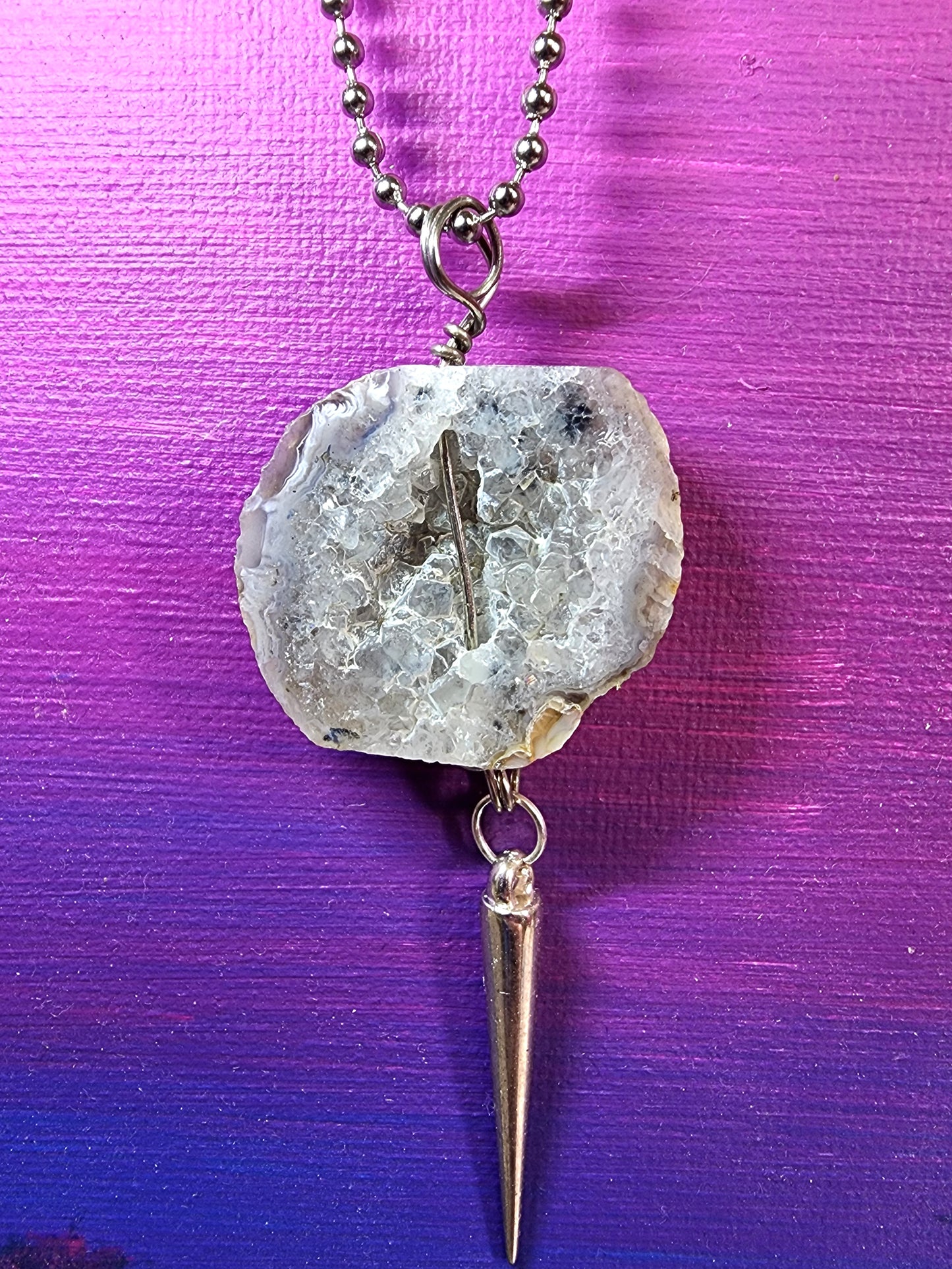 Agate Spike Necklace