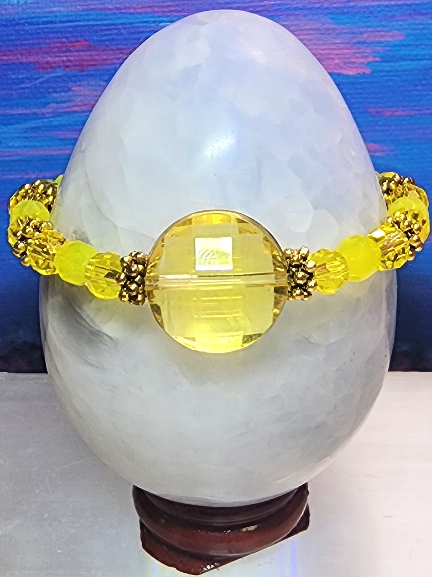 Yellow Glass Bracelet