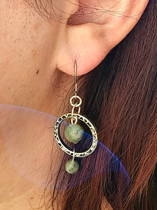 Serpentine earrings