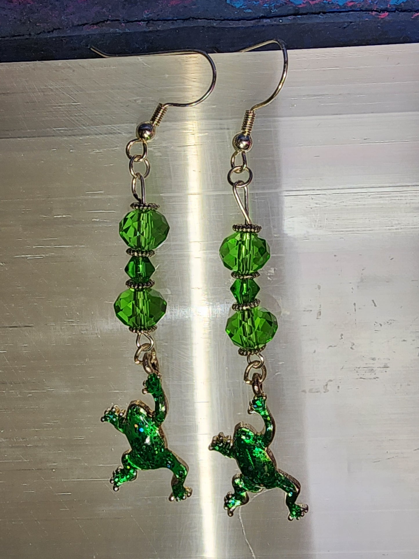 Frog earrings